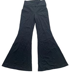 aerie Offline Women's Sz Small Black OG Foldover Hi-Waisted Super Flare Leggings